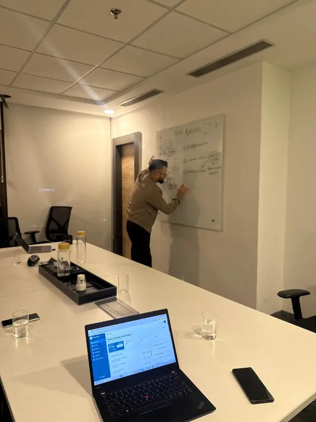 Planning on the whiteboard